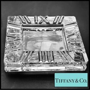 Tiffany & Co. Atlas Collection Crystal Ashtray